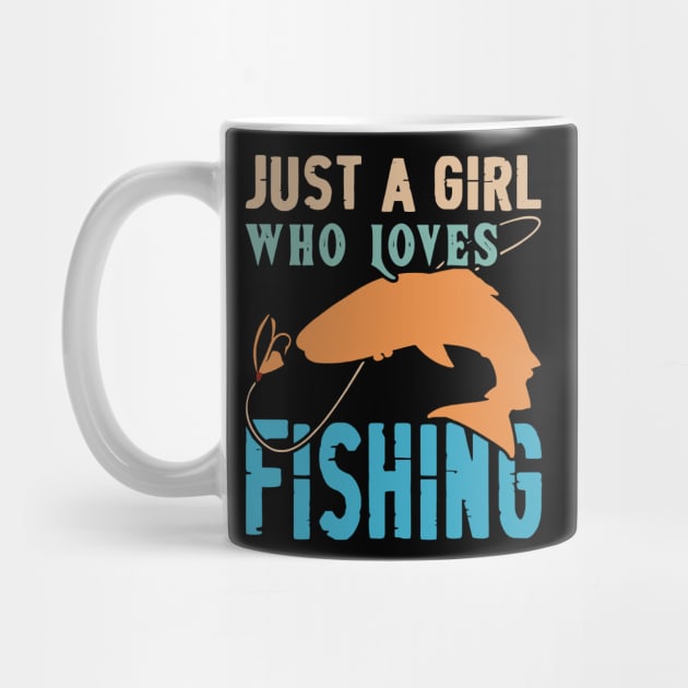 Just a girl who loves fishing Vintage by rhazi mode plagget